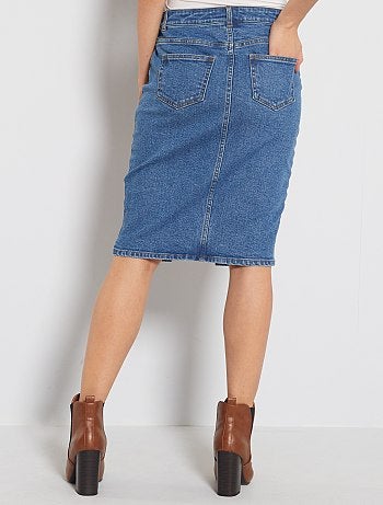 Falda vaquera de tubo - Kiabi