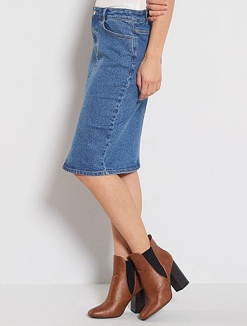 Falda vaquera de tubo - Kiabi