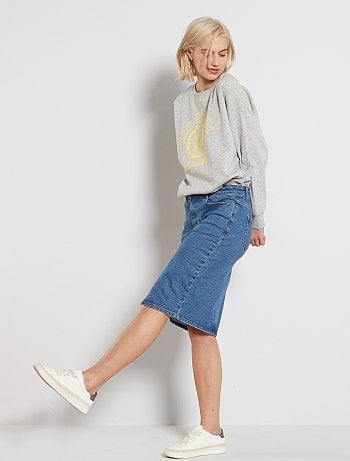 Falda vaquera de tubo - Kiabi