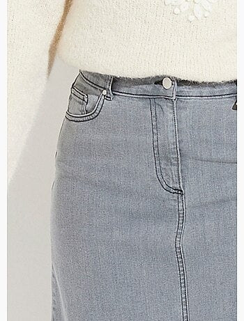 Falda vaquera elástica acampanada - Afibel