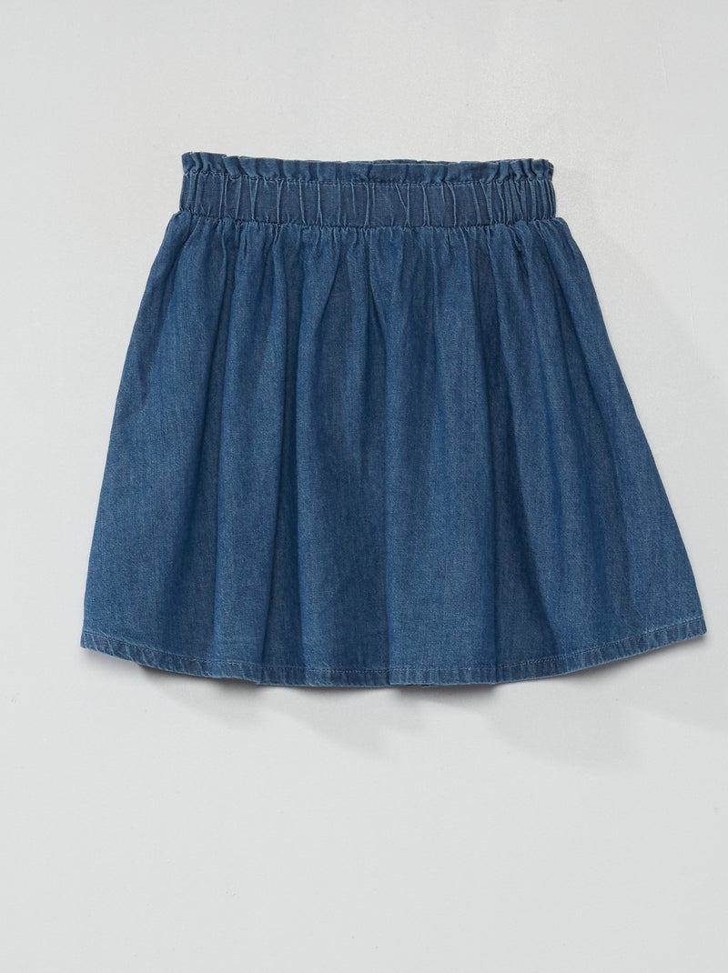 Falda vaquera evasé AZUL - Kiabi