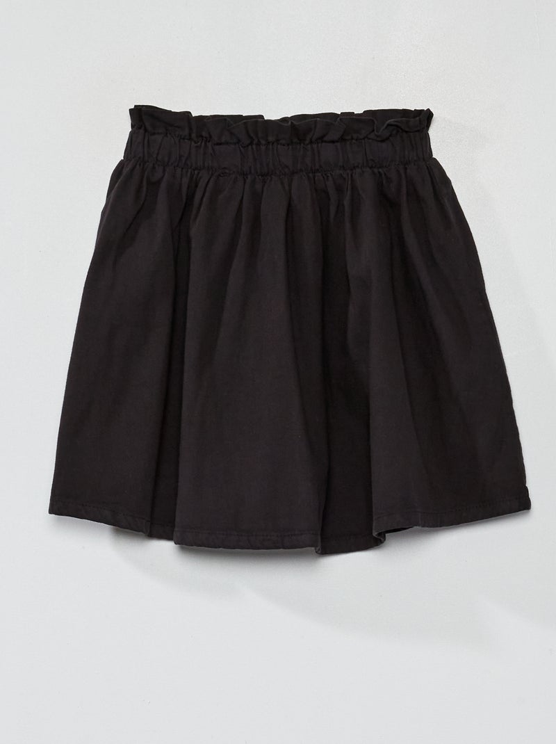 Falda vaquera evasé NEGRO - Kiabi