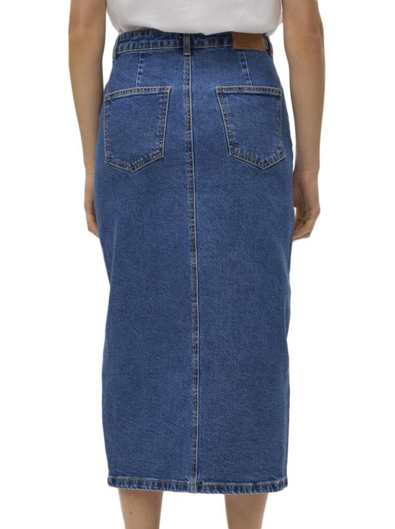 Falda Vaquera Larga Vero Moda para Mujer Azul vaquero - Kiabi