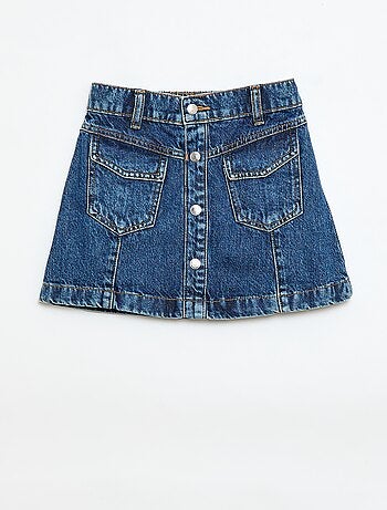 Falda vaquero abotonada