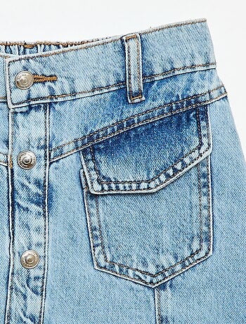 Falda vaquero abotonada