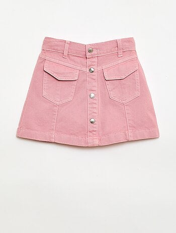 Falda vaquero abotonada