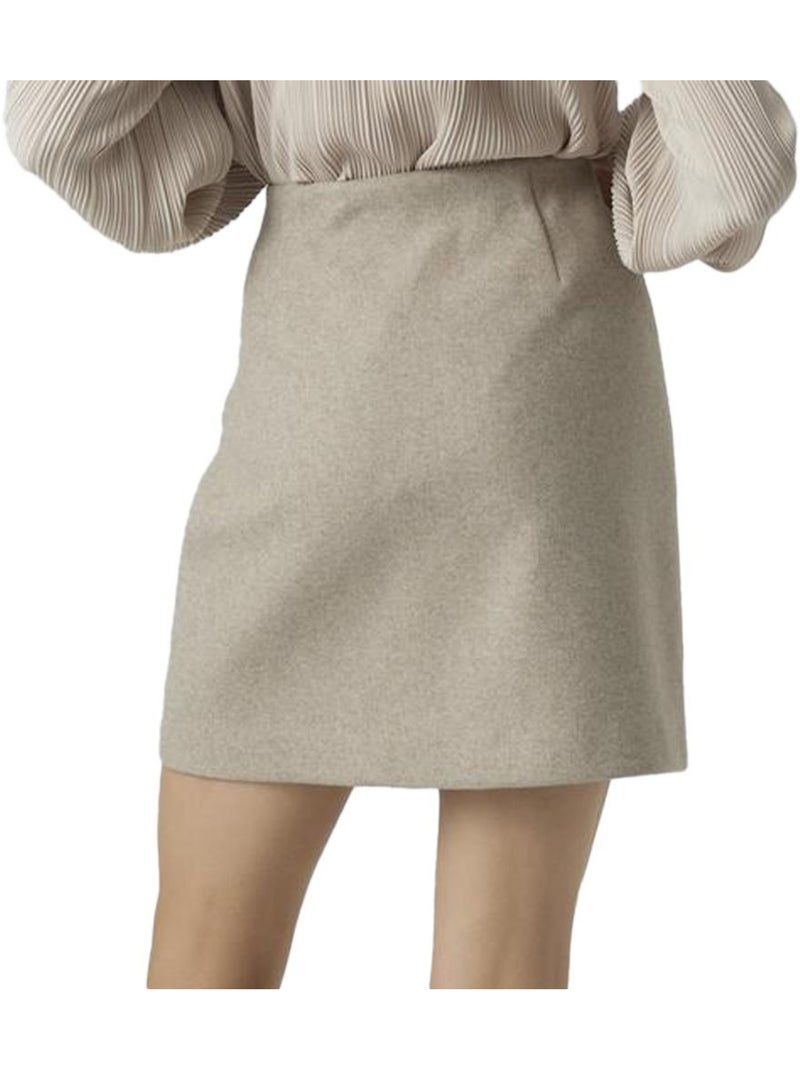 Falda Vero Moda para Mujer Beige - Kiabi