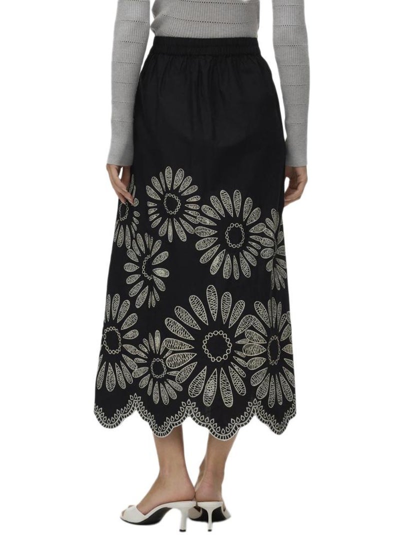Falda Vero Moda para Mujer Negro - Kiabi
