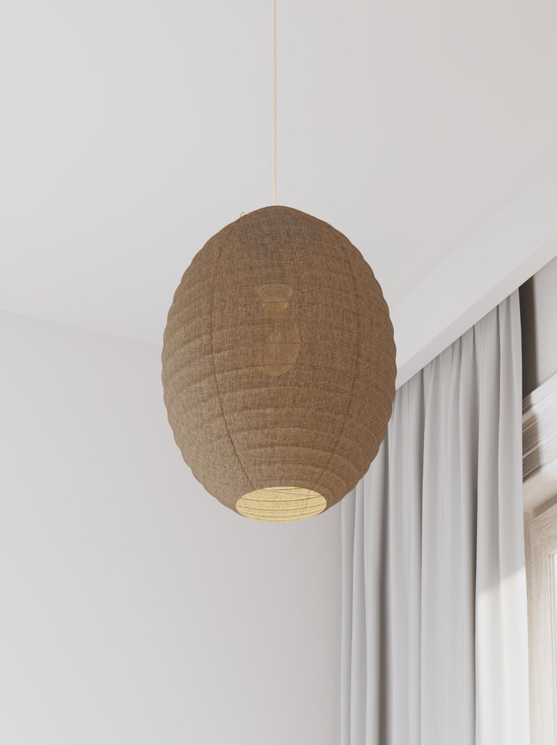 Farol japonés de lino – 35 cm Beige - Kiabi