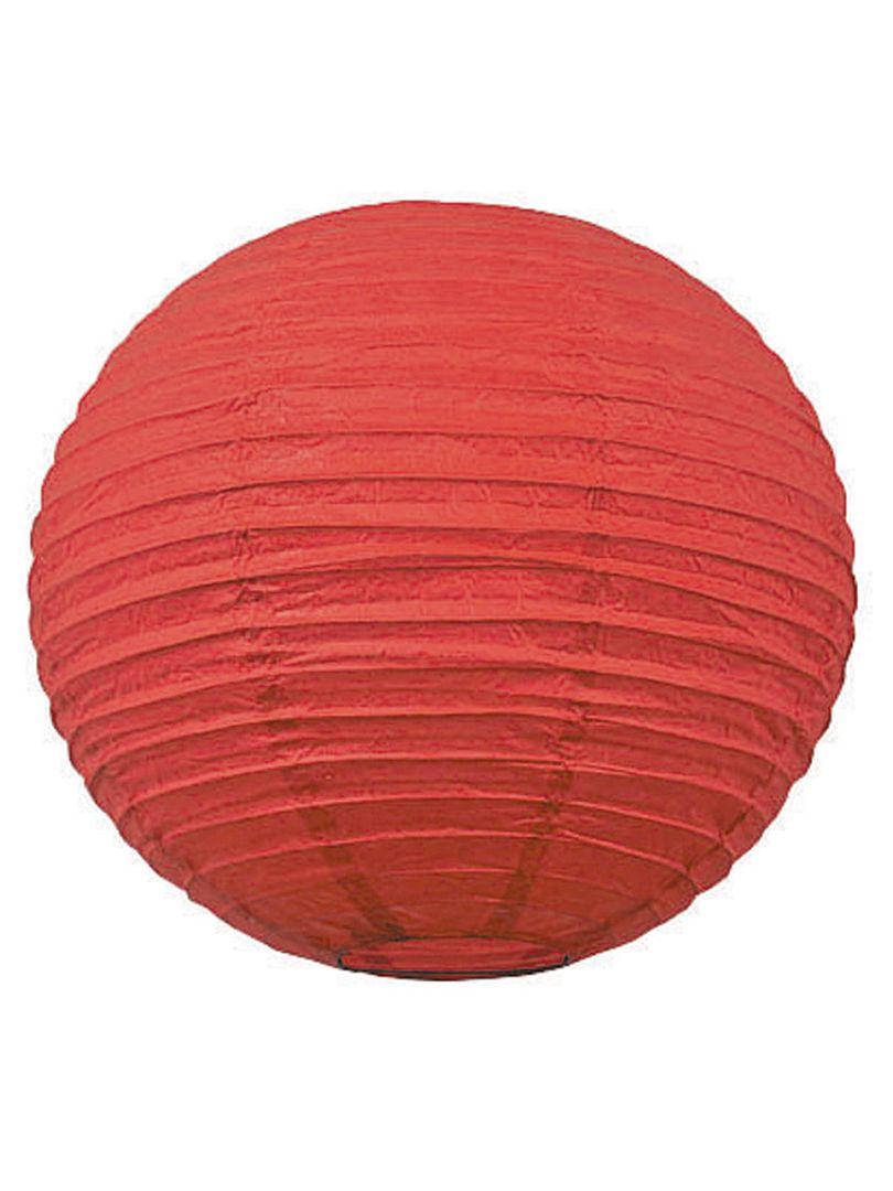 Farolillo chino de papel 35 cm rojo - Kiabi