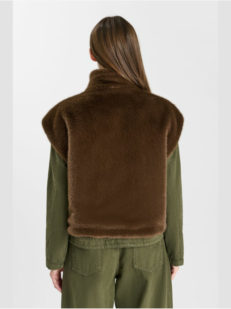 Fauve chaqueta sin mangas Marrón - Kiabi