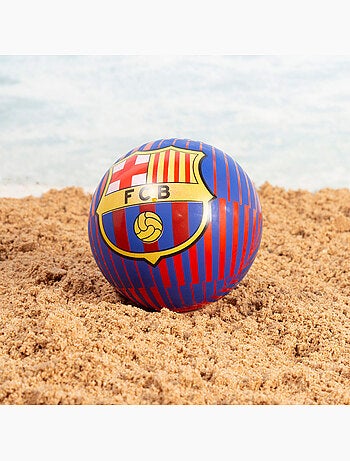 Fc barcelona cubo de playa con accesorios y balón del equipo