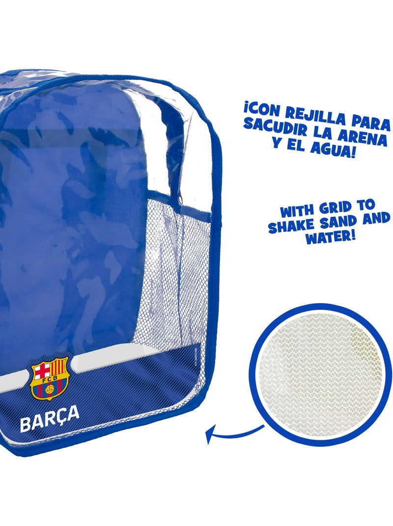 Fc barcelona cubo de playa con accesorios y balón del equipo N/D - Kiabi