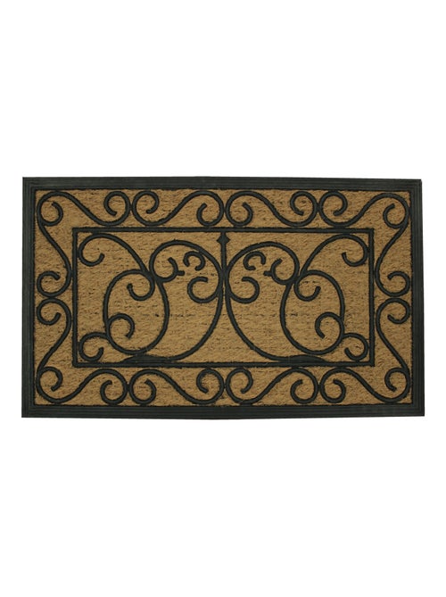 Felpudo rectangular de coco y caucho - Kiabi