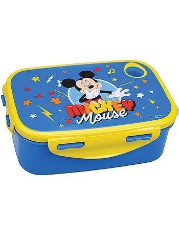 Fiambrera 17 cm de pvc 'mickey mouse' azul – cierre lateral