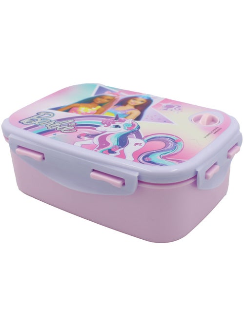 Fiambrera con bisagra barbie unicornio – asa de transporte – pvc - Kiabi Fiambrera con bisagra barbie unicornio – asa de transporte – pvc - Kiabi