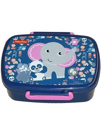 Fiambrera infantil 17 cm elefante y panda de pvc – fisher-price
