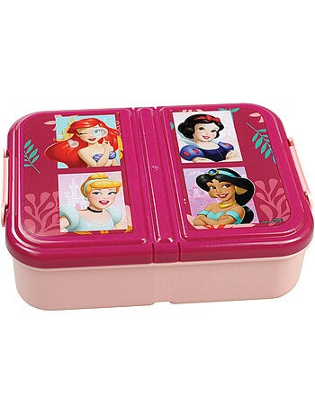 Fiambrera infantil 'princesas disney' 3 compartimentos 17 cm con solapa