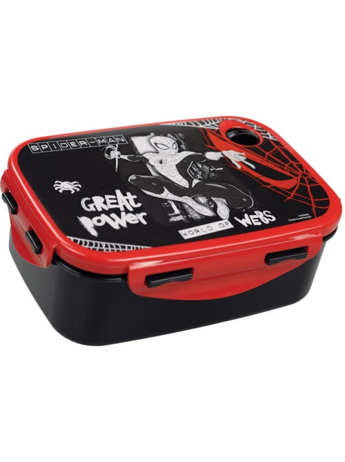 Fiambrera infantil spider-man great power 17 cm – clips laterales spiderman - Kiabi Fiambrera infantil spider-man great power 17 cm – clips laterales spiderman - Kiabi