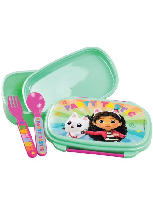 Fiambrera la casa de muñecas de gabby con cubiertos, pvc hermético - Kiabi Fiambrera la casa de muñecas de gabby con cubiertos, pvc hermético - Kiabi