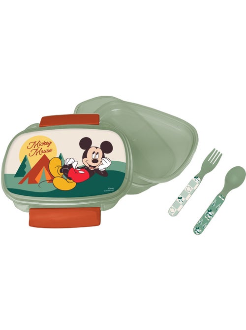 Fiambrera mickey mouse de pvc con cuchara y tenedor 17 x 12 x 7 cm - Kiabi Fiambrera mickey mouse de pvc con cuchara y tenedor 17 x 12 x 7 cm - Kiabi
