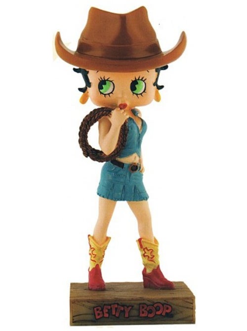 Figura betty boop cowgirl – resina pintada, n.º 8, aprox. 15 cm - Kiabi Figura betty boop cowgirl – resina pintada, n.º 8, aprox. 15 cm - Kiabi