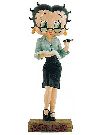 Figura betty boop maestra colección n.º 7 de resina pintada aprox. 15 cm