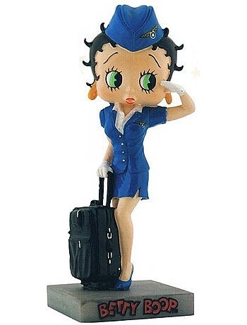 Figura de resina betty boop azafata – colección 9