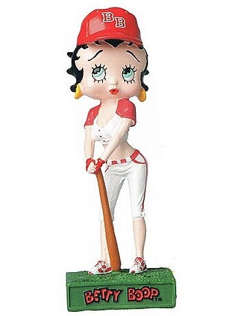 Figura de resina betty boop béisbol – pintada a mano 15 cm