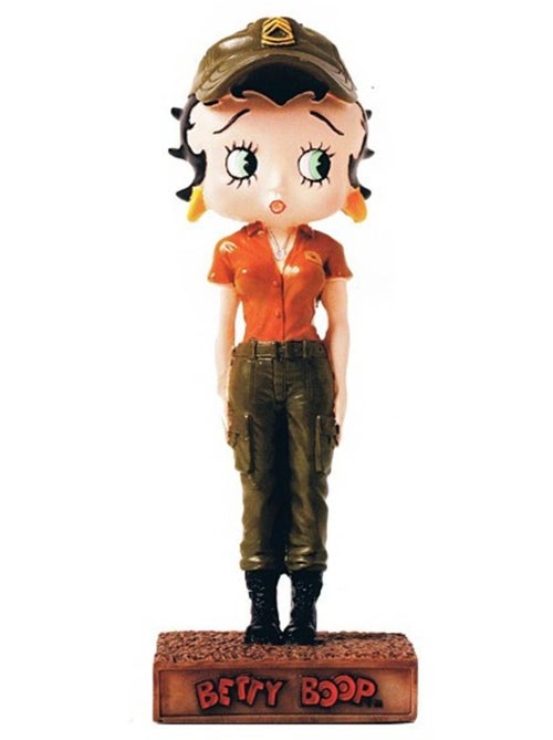 Figura de resina betty boop militar colección n.º 15 – pintada - Kiabi