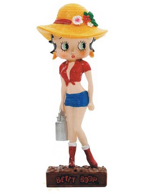 Figura de resina pintada a mano betty boop 'granjera' – colección n.º 16 – 15 cm - Kiabi Figura de resina pintada a mano betty boop 'granjera' – colección n.º 16 – 15 cm - Kiabi