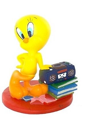 Figura piolín con radio de resina pintada a mano