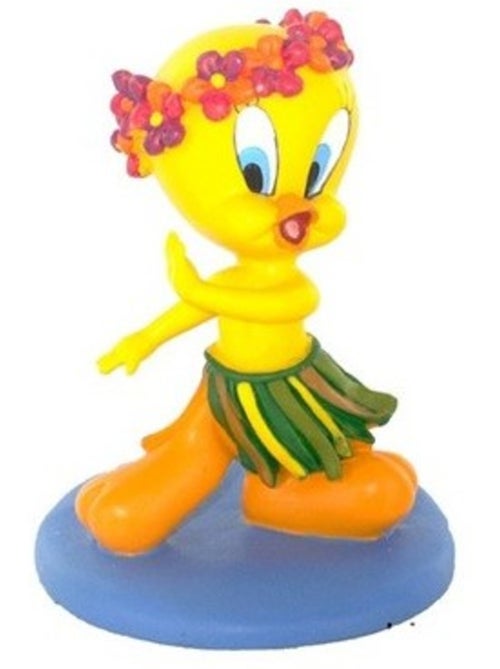 Figura piolín hawái, pájaro de resina pintada 8 cm - Kiabi