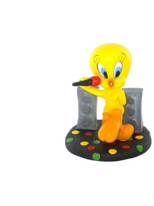 Figura piolín karaoke, pájaro amarillo sobre base con luces de escenario - Kiabi