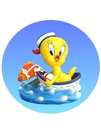 Figura piolín y silvestre – barco de pesca – looney tunes