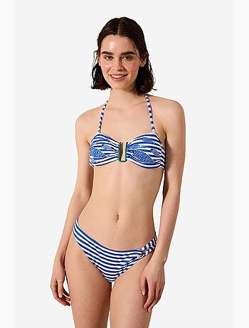 Finny braguita de bikini con rayas laterales penti