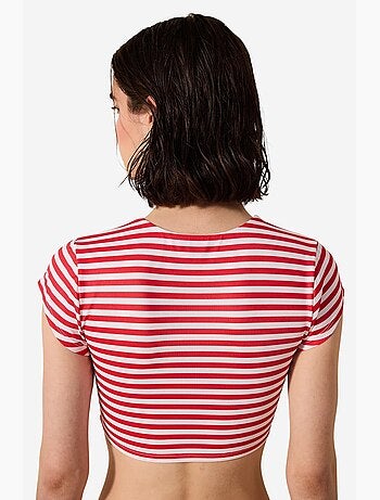 Finy tee top de bikini a rayas penti