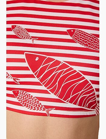 Finy tee top de bikini a rayas penti