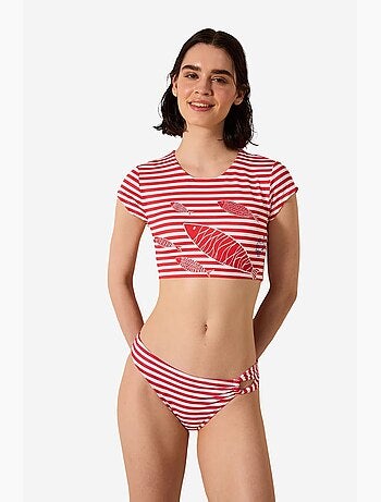 Finy tee top de bikini a rayas penti