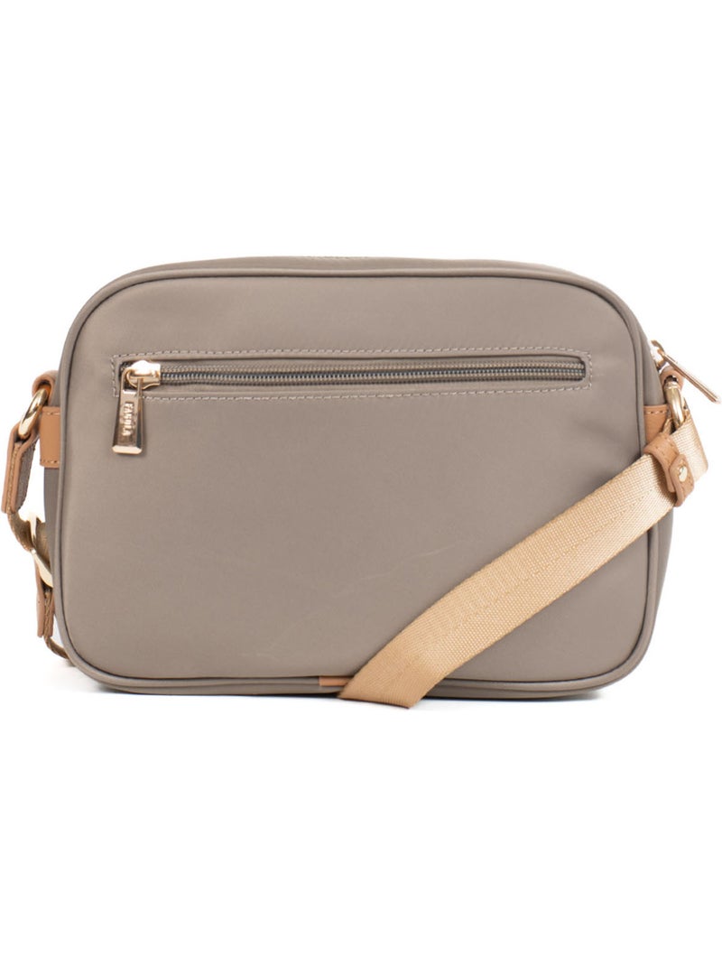 FIONA - Bolso bandolera - Material repelente al agua Marrón habano - Kiabi