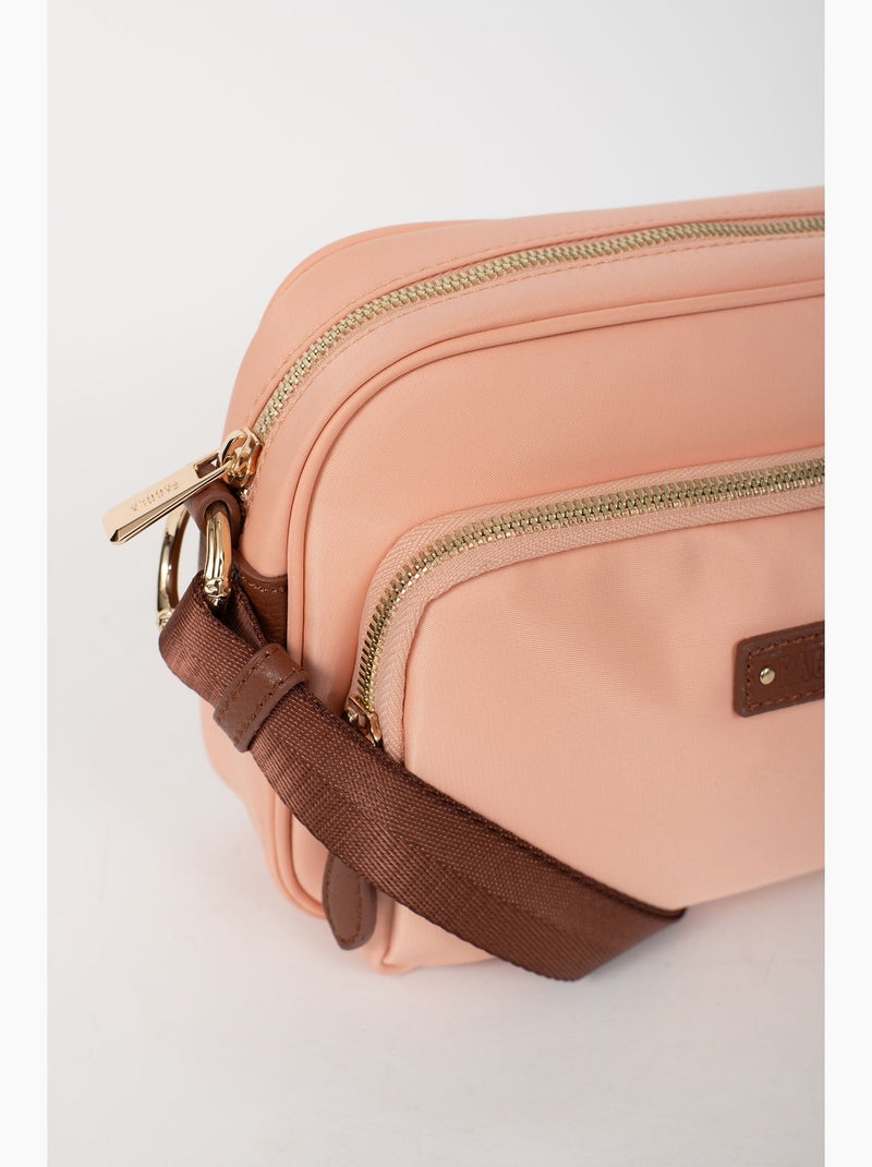 FIONA - Bolso bandolera - Material repelente al agua Marrón habano - Kiabi