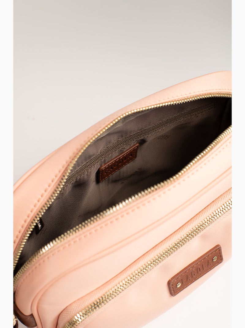 FIONA - Bolso bandolera - Material repelente al agua Marrón habano - Kiabi