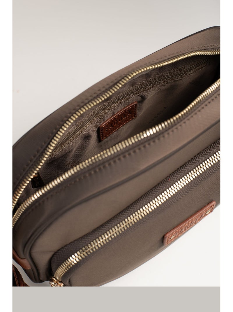 FIONA - Bolso bandolera - Material repelente al agua Marrón tabaco - Kiabi