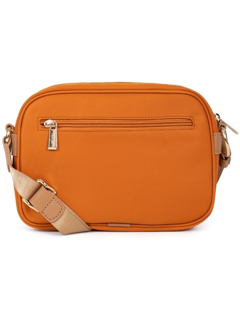 FIONA - Bolso bandolera - Material repelente al agua Naranja - Kiabi