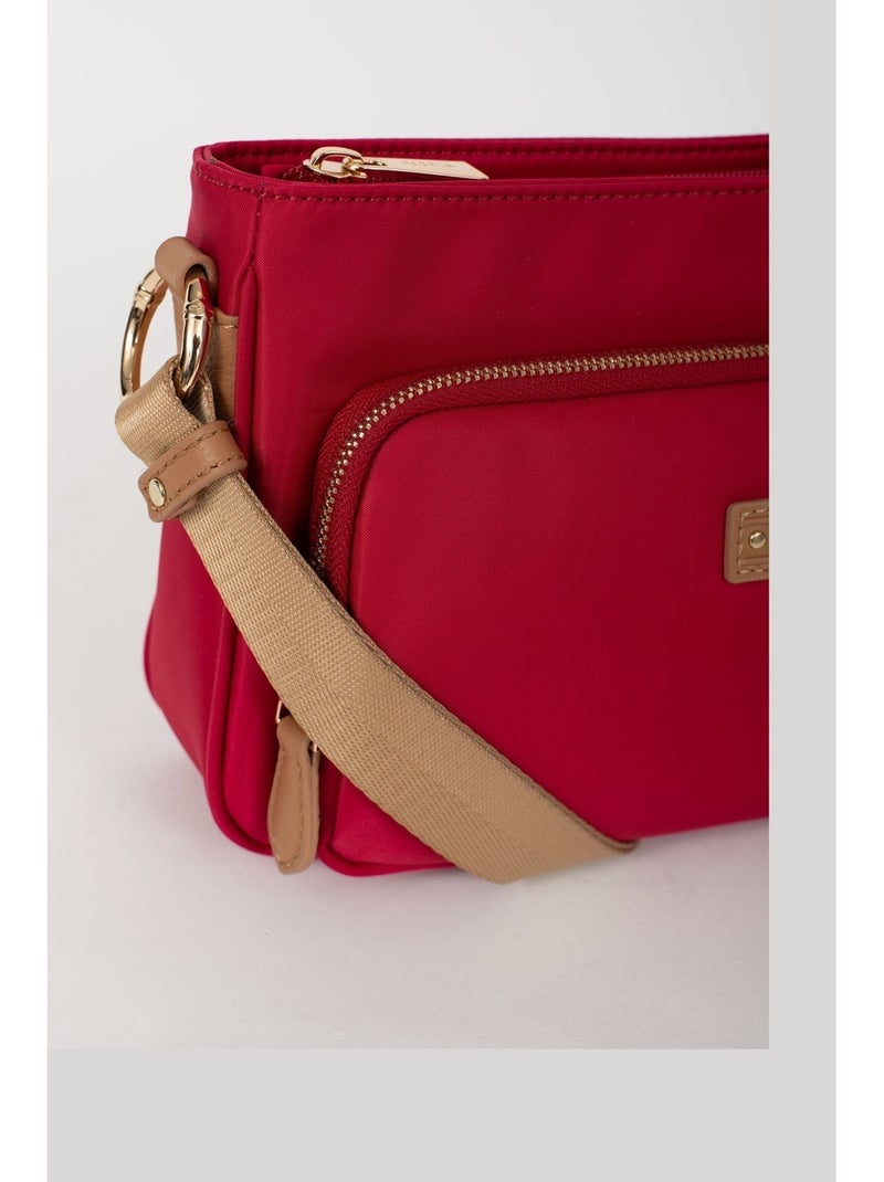 FIONA - Bolso bandolera - Material repelente al agua Rojo - Kiabi