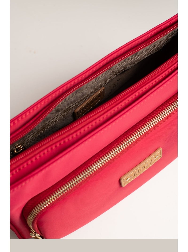 FIONA - Bolso bandolera - Material repelente al agua Rojo - Kiabi