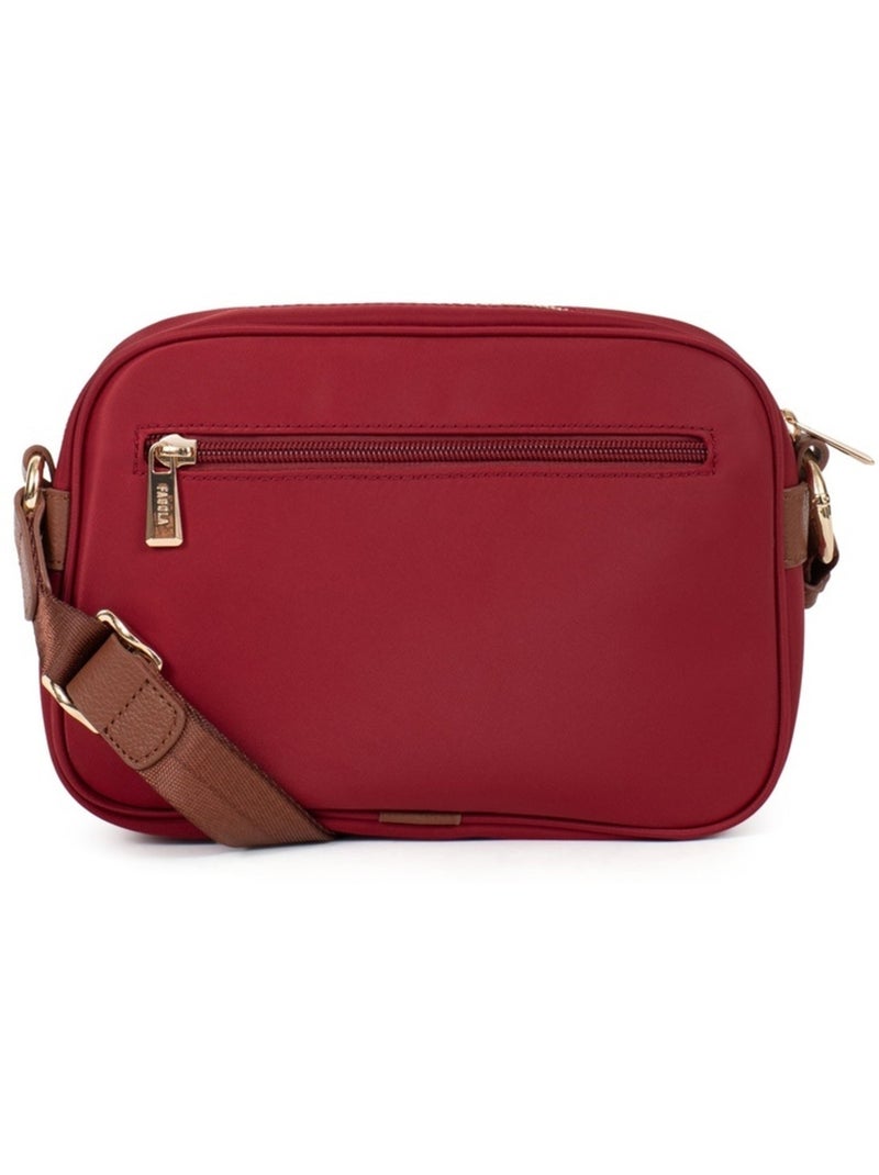 FIONA - Bolso bandolera - Material repelente al agua Rojo tomate - Kiabi
