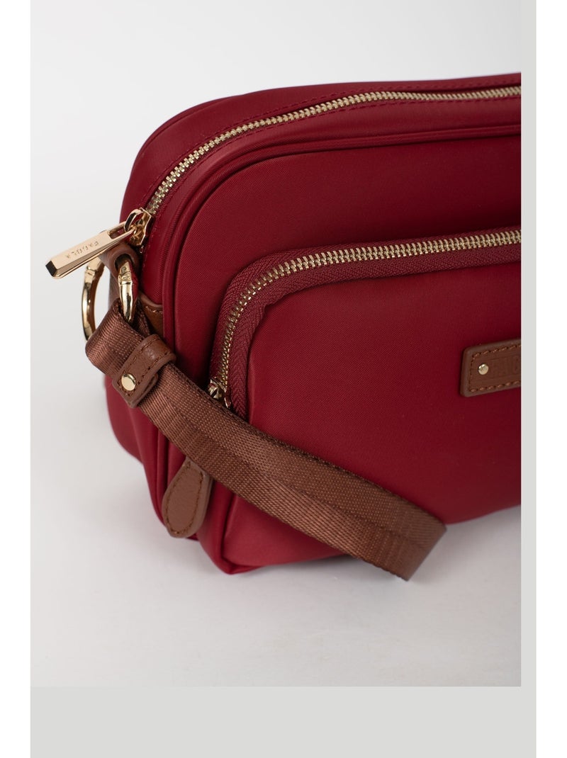 FIONA - Bolso bandolera - Material repelente al agua Rojo tomate - Kiabi