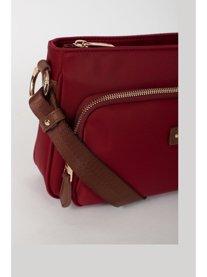 FIONA - Bolso bandolera - Material repelente al agua Rojo tomate - Kiabi