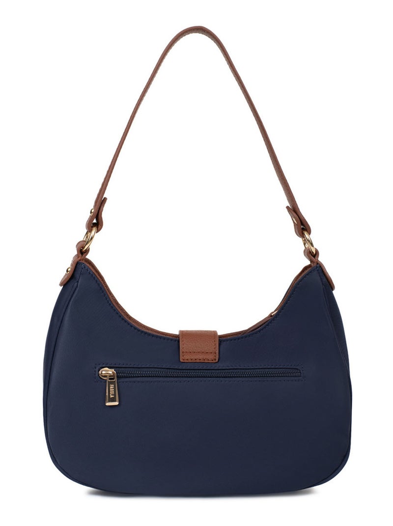 FIONA - Bolso de hombro con 1 asa - Material repelente al agua Azul Marrón Azul - Kiabi